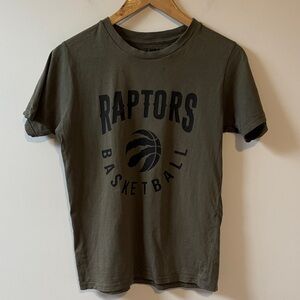 NBA Raptors Basketball Olive Graphic Tee